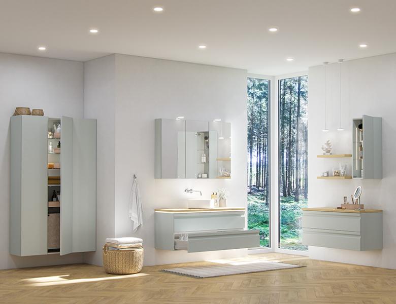 Dansani Luna Urban 120 møbelsæt m/Circle bowlevask og skuffer - Valgfri farve Dansani Luna Urban 120 møbelsæt m/Circle bowlevask og skuffer - Valgfri farve