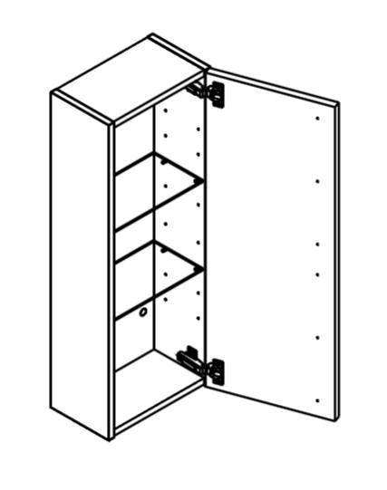 Dansani Luna Urban overskab - Venstrehængslet - Brun eg