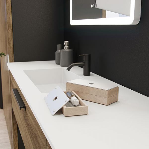 Dansani YOU Urban 240 møbelsæt m/Minore dobbeltvask - Brun eg Dansani YOU Urban 240 møbelsæt m/Minore dobbeltvask - Brun eg