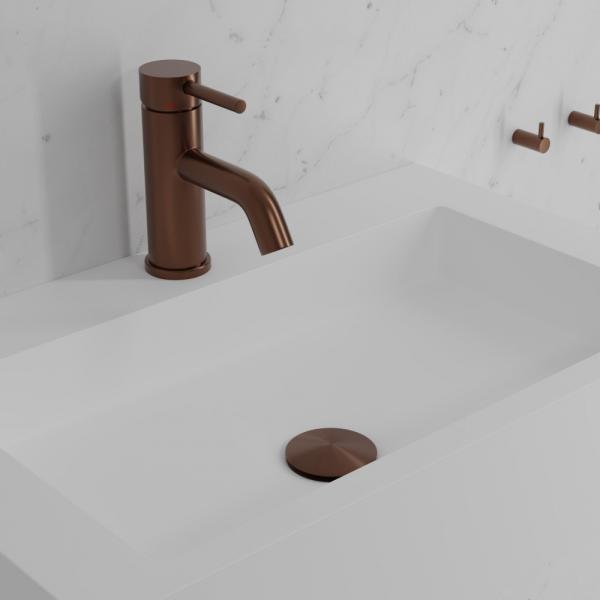 Primy Wave Håndvaskarmatur - Amber (børstet kobber) Primy Wave Håndvaskarmatur - Amber (børstet kobber)