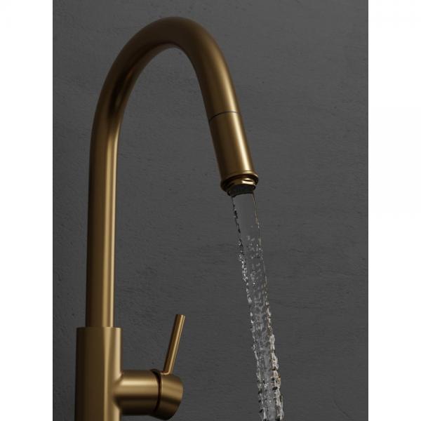 Primy Access Køkkenarmatur m/udtræk - Guld/Sand Primy Access Køkkenarmatur m/udtræk - Guld/Sand