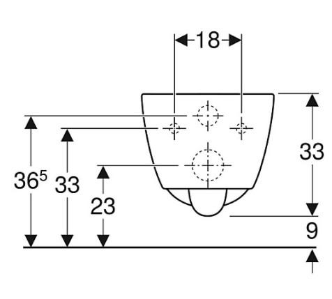Geberit Icon væghængt toilet m/RIMfree og KeraTect Geberit Icon væghængt toilet m/RIMfree og KeraTect