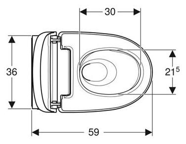 Geberit AquaClean Mera Comfort væghængt bidettoilet m/Turboflush og  KeraTect