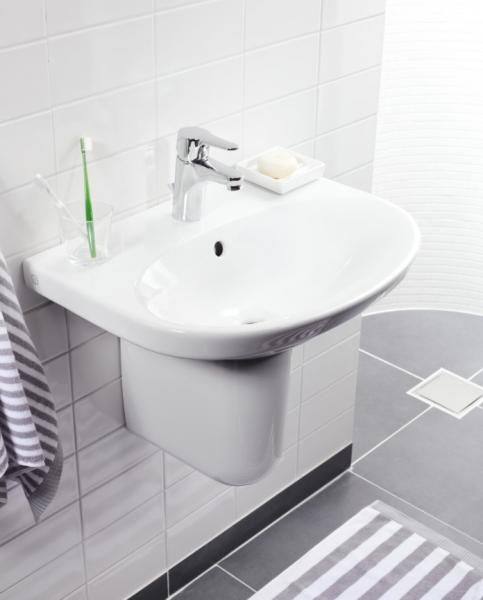 Gustavsberg Nautic 56 håndvask t/væg - 1 hanehul Gustavsberg Nautic 56 håndvask t/væg - 1 hanehul