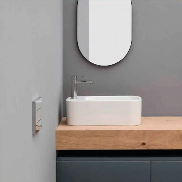 Lavabo Cosa 48 fritstående bowlevask - Med overløb - 1 hanehul