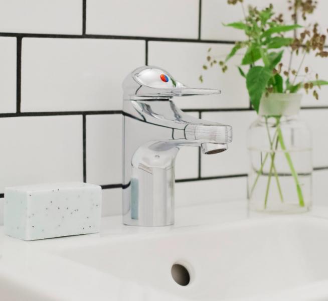 FM Mattsson 9000E ii håndvaskarmatur Eco m/push-open bundventil FM Mattsson 9000E ii håndvaskarmatur Eco m/push-open bundventil