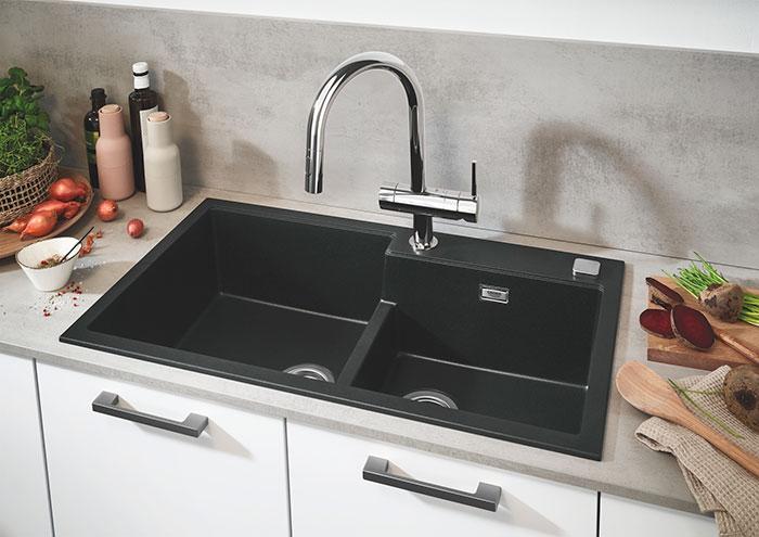 Grohe NEW Minta køkkenarmatur m/udtræk og Dual spray - Krom