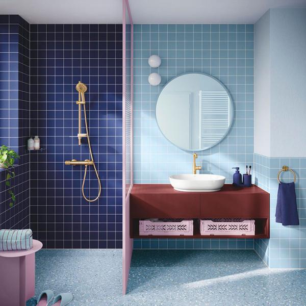 Grohe Precision komplet brusesystem m/Joy+ håndbruser - Børstet Cool Sunrise Grohe Precision komplet brusesystem m/Joy+ håndbruser - Børstet Cool Sunrise