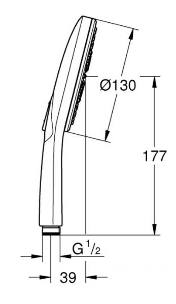 Grohe Rainshower SmartActive komplet brusesystem - 900 mm - Børstet warm sunset