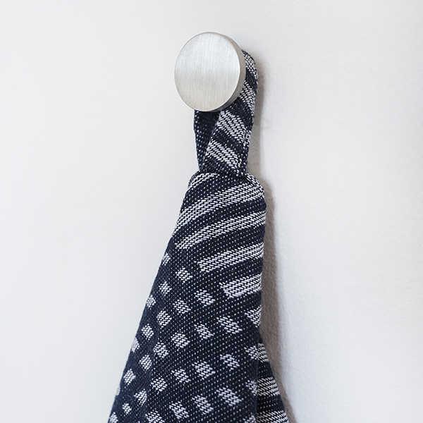 d line håndklædekrog med hoved - Børstet rustfrit stål d line håndklædekrog med hoved - Børstet rustfrit stål