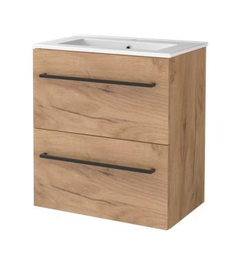 Sanibell Basicline mini møbelsæt 60 m/greb - Whiskey eg Sanibell Basicline mini møbelsæt 60 m/greb - Whiskey eg