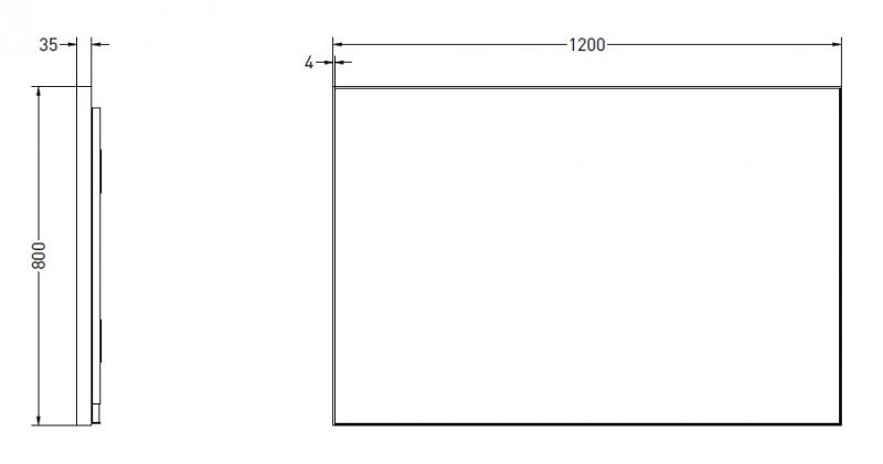 Sanibell Ink SP32 firkantet spejl m/backlight, varme og sensor 120 x 80 cm - Børstet kobber Sanibell Ink SP32 firkantet spejl m/backlight, varme og sensor 120 x 80 cm - Børstet kobber