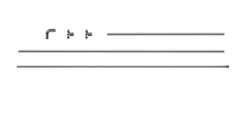 Hefe teleskopstang til badeforhæng - Hjørne Hefe teleskopstang til badeforhæng - Hjørne