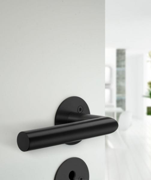 Beslagsboden indendørs dørgreb inkl nøgleskilt - Mat sort - Sæt á 4 stk Beslagsboden indendørs dørgreb inkl nøgleskilt - Mat sort - Sæt á 4 stk