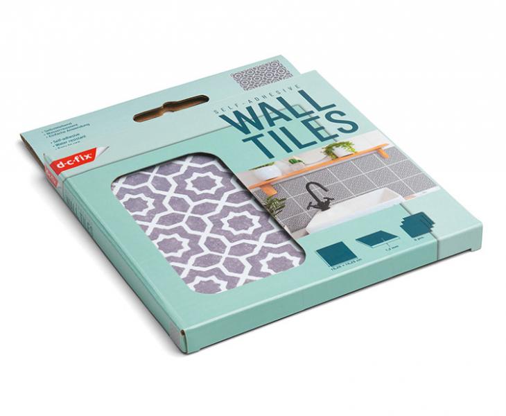 D-C-fix selvklæbende fliser til væg - Lina grey D-C-fix selvklæbende fliser til væg - Lina grey