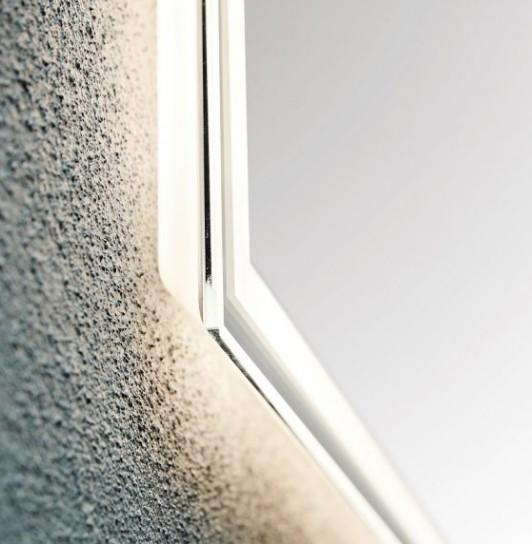 Luca firkantet spejl m/integreret LED lys, backlight og touch - 100 cm Luca firkantet spejl m/integreret LED lys, backlight og touch - 100 cm