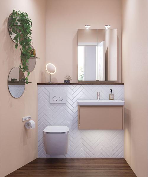 Dansani Luna Classic 60 vaskeskab m/skuffe og integreret greb - Valgfri farve Dansani Luna Classic 60 vaskeskab m/skuffe og integreret greb - Valgfri farve