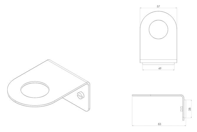 Toni Copenhagen sæbeholder single - Bruneret