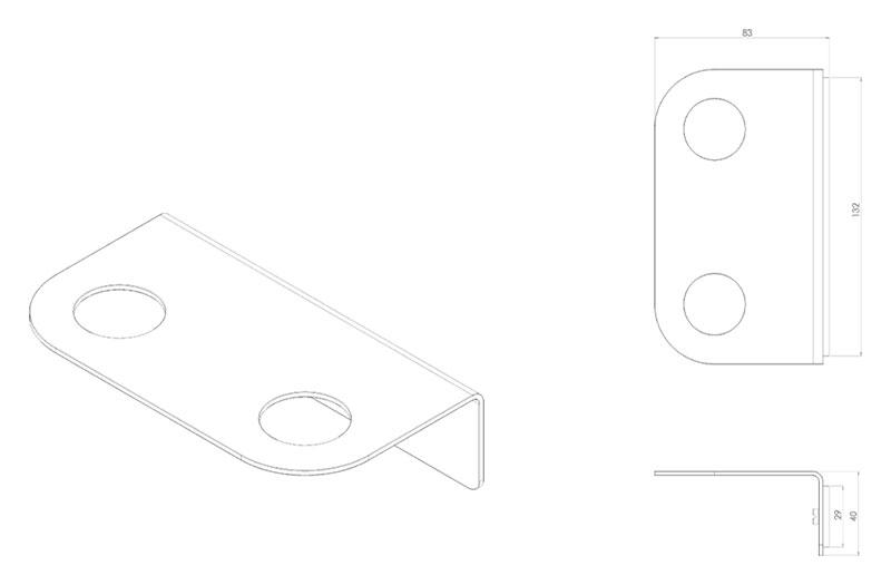 Toni Copenhagen dobbelt sæbeholder t/væg - Krom Toni Copenhagen dobbelt sæbeholder t/væg - Krom