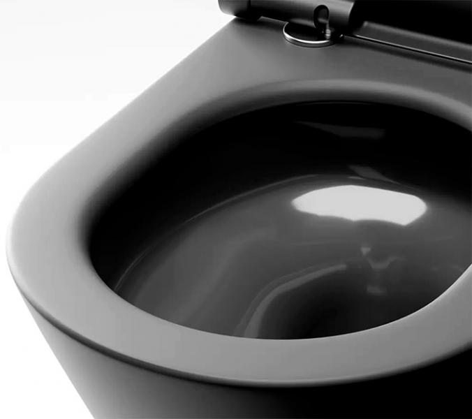 Catalano Sfera 55 mat sort toiletpakke inkl sæde m/SoftClose, cisterne og betjening i hvid