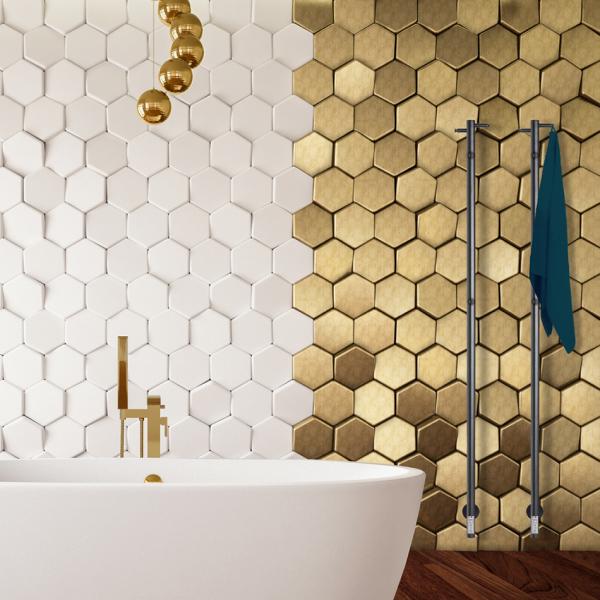 Kriss Uno plus elektrisk håndklædetørrer 3x148 cm - Poleret rustfrit stål Kriss Uno plus elektrisk håndklædetørrer 3x148 cm - Poleret rustfrit stål