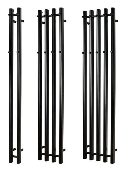 Kriss Vega håndklædetørrer - 25,7x142 cm - Mat sort Kriss Vega håndklædetørrer - 25,7x142 cm - Mat sort