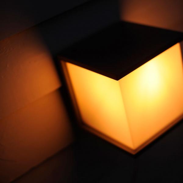 Lutec Architectural Box Cube udendørslampe til væg