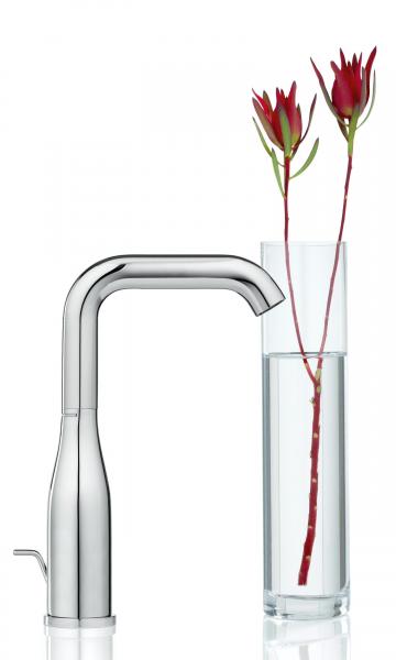 Grohe Essence New L håndvaskarmatur m/bundventil og svingtud - Børstet cool sunrise Grohe Essence New L håndvaskarmatur m/bundventil og svingtud - Børstet cool sunrise