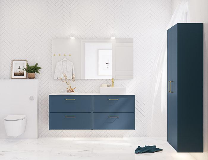 Dansani Luna Classic 160 møbelsæt m/Cube vask og skuffer - Valgfri farve Dansani Luna Classic 160 møbelsæt m/Cube vask og skuffer - Valgfri farve