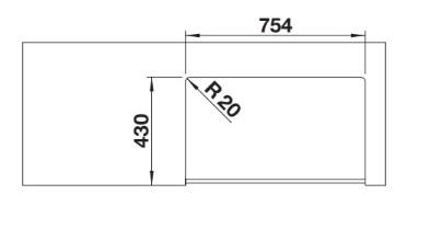 Blanco Villae Farmhouse 80 dobbelt køkkenvask i porcelæn Blanco Villae Farmhouse 80 dobbelt køkkenvask i porcelæn