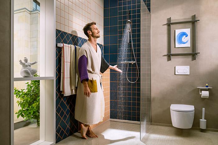 hansgrohe Activera Select S brusesæt 95 2jet m/Ecosmart+ og brusestang 65 cm - Krom