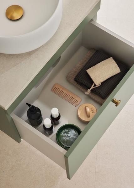 Hafa Haze 60 møbelpakke m/bowlevask - Mat grøn Hafa Haze 60 møbelpakke m/bowlevask - Mat grøn